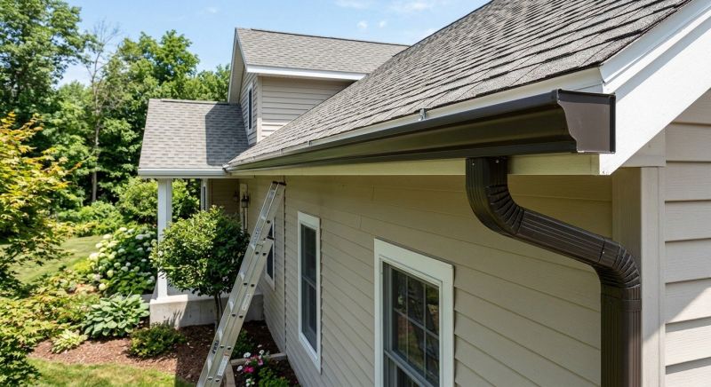 Steel Rain Gutter Installation in Roseville, CA